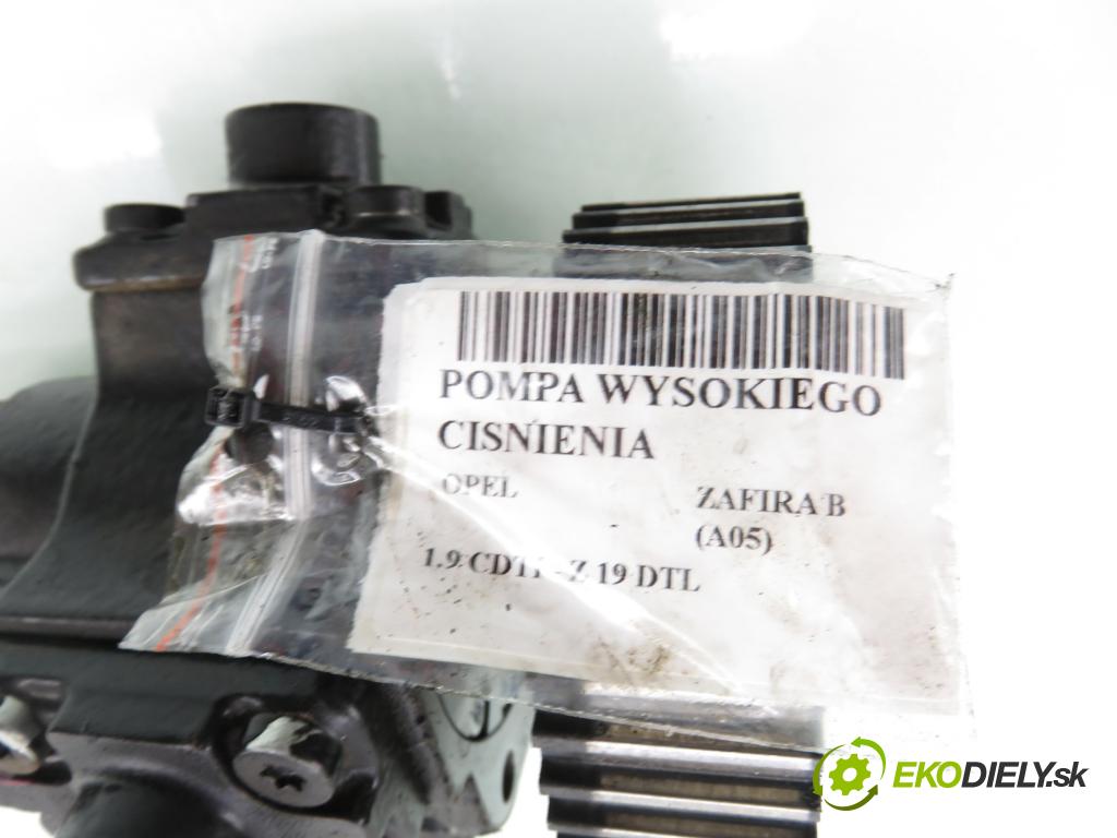 OPEL ZAFIRA B (A05) MINIVAN 2006 74,00 1.9 CDTI 8V 101 - Z 19 DTL 1910,00 pumpa vysokého TLAK: 0445010097 ; 0055204599 ; 0928400651
