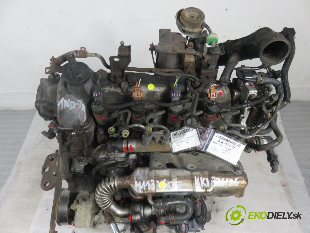 TOYOTA YARIS (_P9_) HB 2007 66,00 1.4 D-4D (NLP90_) - 1ND-TV 1364,00 Motor DIESEL 1NDTV
