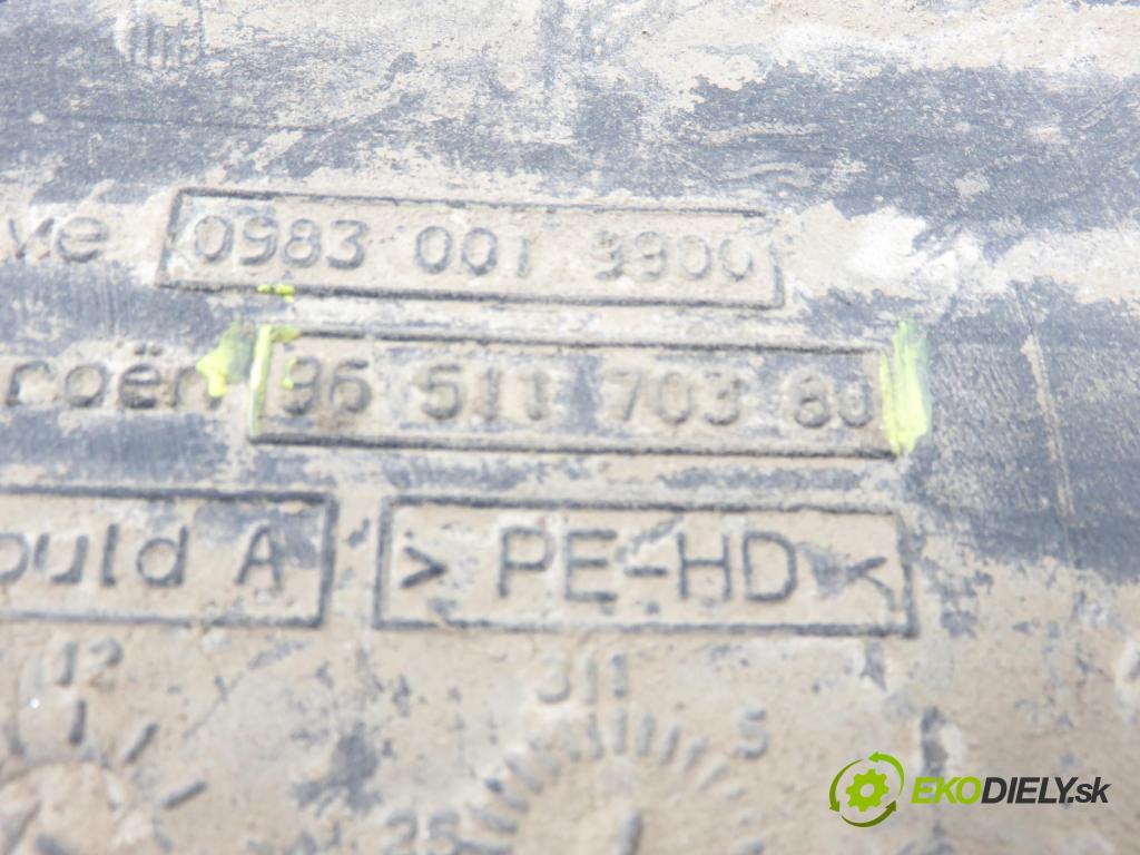 CITROEN C8 (EA_, EB_) MINIVAN 2007 100,00 2.0 HDi 135 - RHR (DW10BTED4) 1997,00 Nádržka KAPALINA: FAP 9651170380