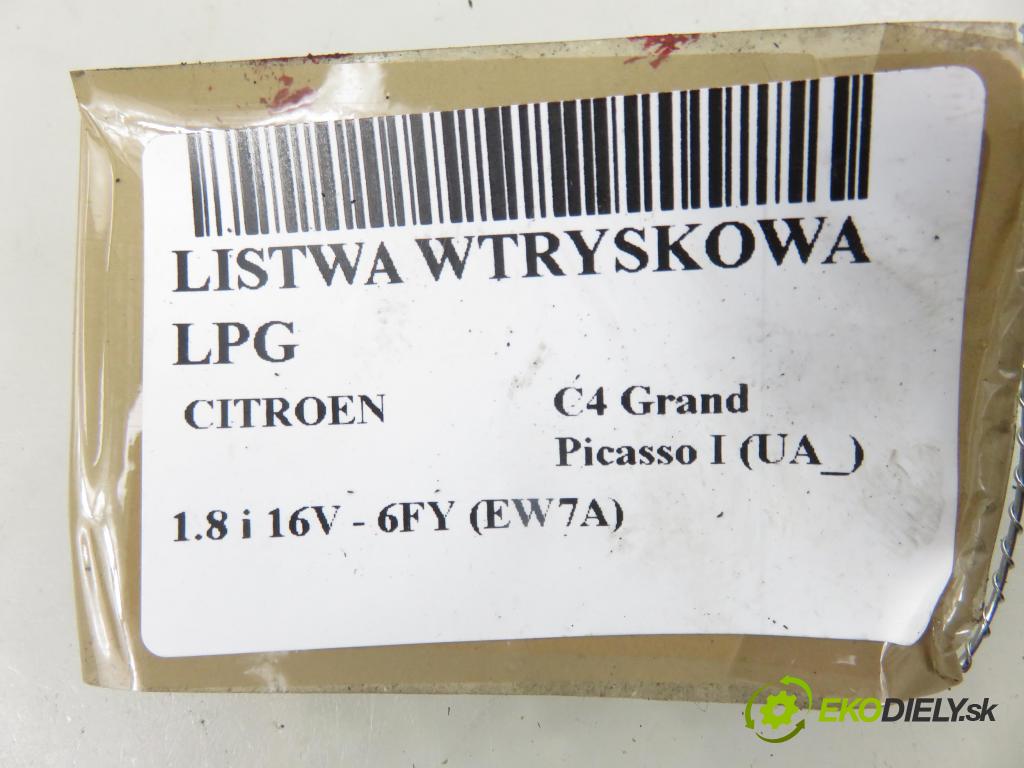 CITROEN C4 Grand Picasso I (UA_) MINIVAN 2008 92,00 1.8 i 16V - 6FY (EW7A) 1749,00 Lišta vstrekovacia LPG 67R010092