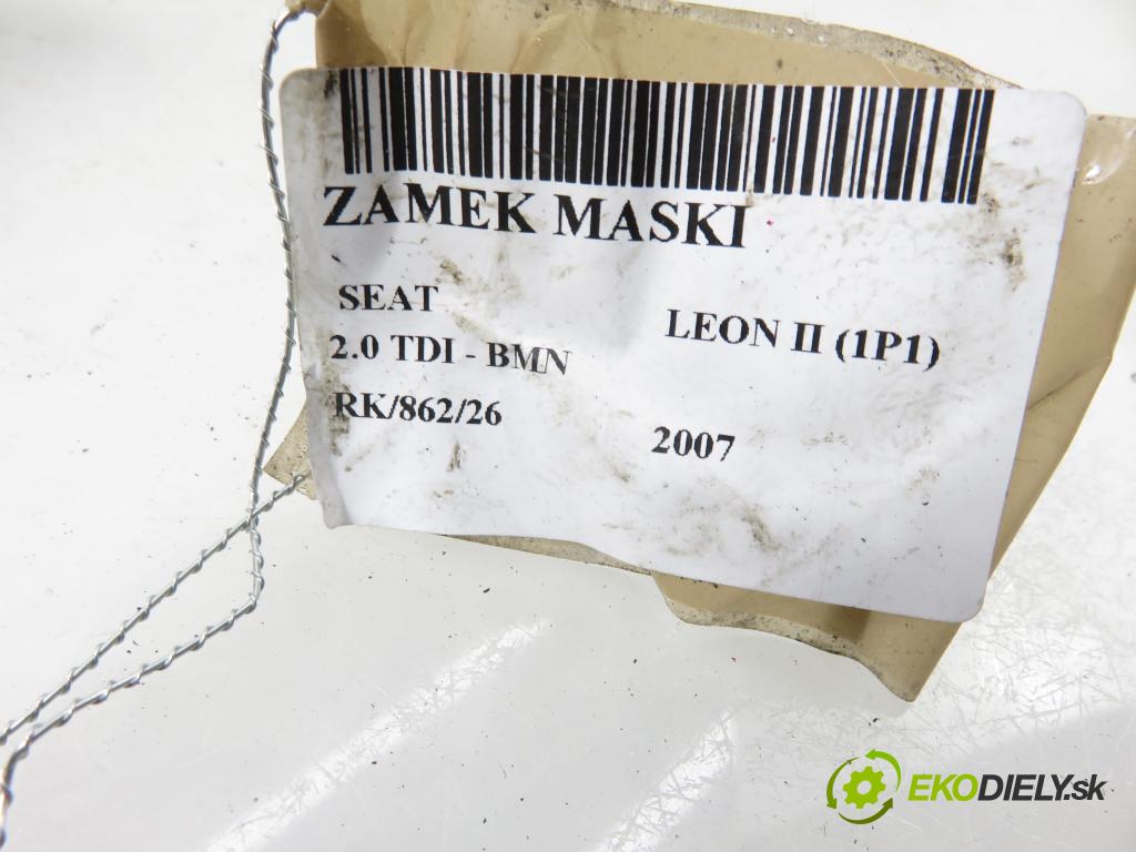 SEAT LEON (1P1) HB 2007 125,00 2.0 TDI - BMN 1968,00 zámok kapoty 1P0823509