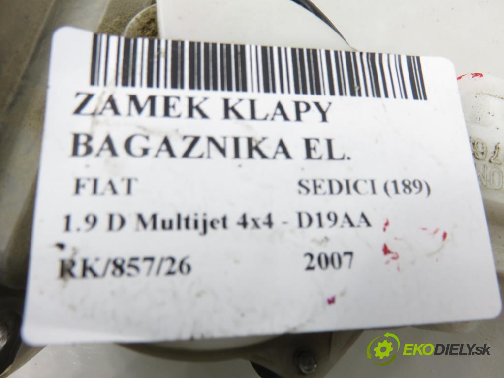 FIAT SEDICI (189_) CROSSOVER 2007 88,00 1.9 D Multijet 120 4x4 - D19AA 1910,00 zámok dverí kufor EL. B6765