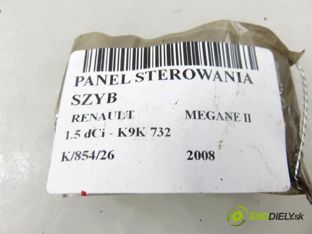 RENAULT MEGANE II (BM0/1_, CM0/1_) HB 2008 78,00 1.5 dCi 106 - K9K 732 1461,00 Panel ovládania okien 156018090D