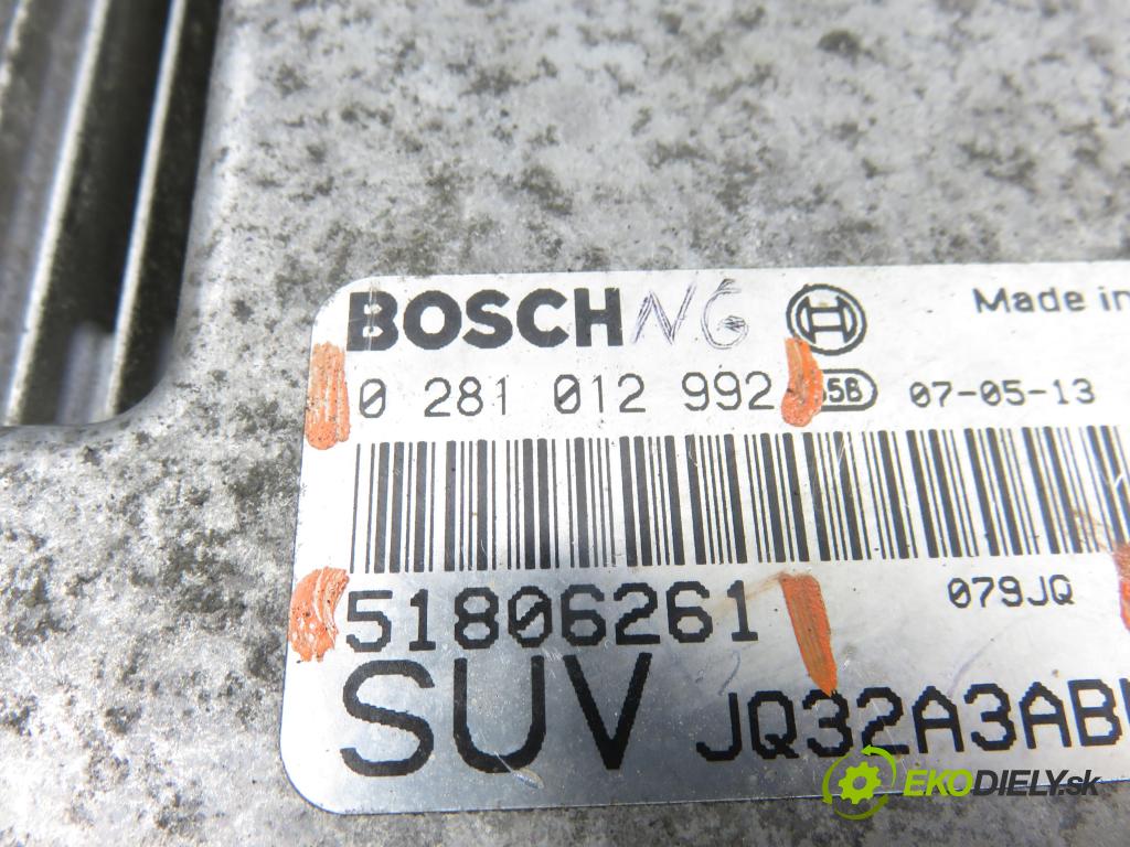 FIAT SEDICI (189_) CROSSOVER 2007 88,00 1.9 D Multijet 120 4x4 - D19AA 1910,00 Riadiaca jednotka Motor 0281012992 ; 51806261 ; 3392079JQ1