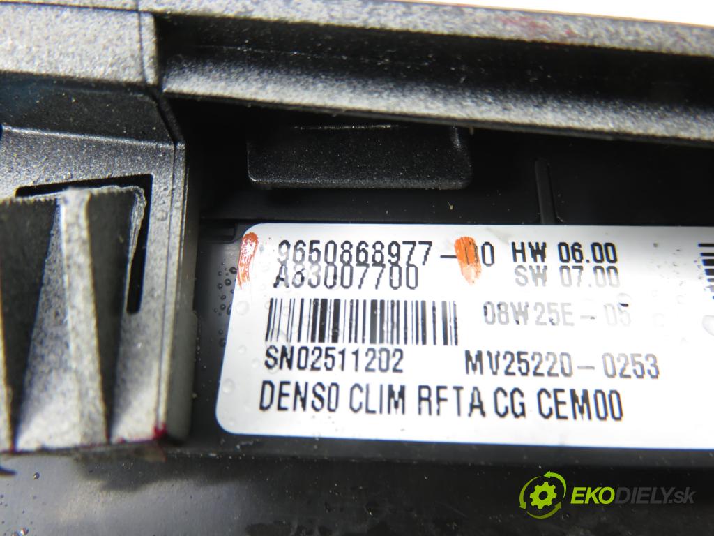 CITROEN C4 Grand Picasso I (UA_) MINIVAN 2008 92,00 1.8 i 16V - 6FY (EW7A) 1749,00 Panel kúrenia KLIMATRONIK 9650868977