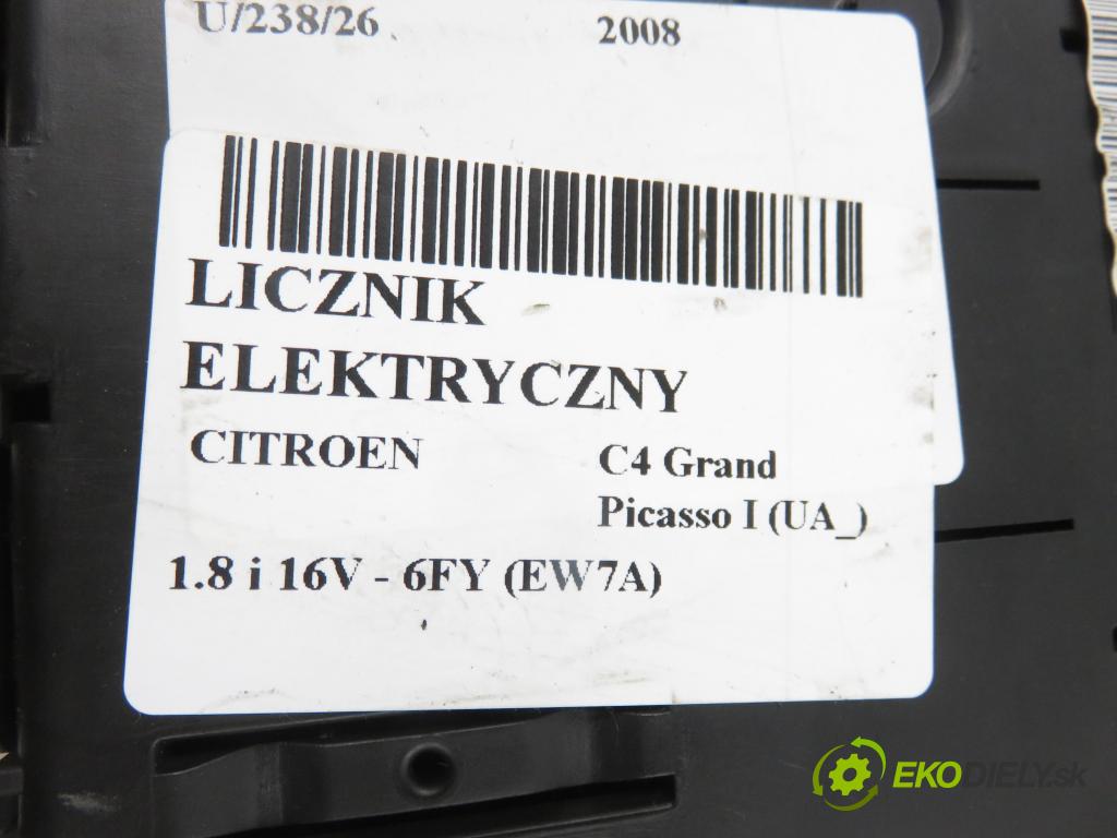 CITROEN C4 Grand Picasso I (UA_) MINIVAN 2008 92,00 1.8 i 16V - 6FY (EW7A) 1749,00 Prístrojovka elektrický 9665500180