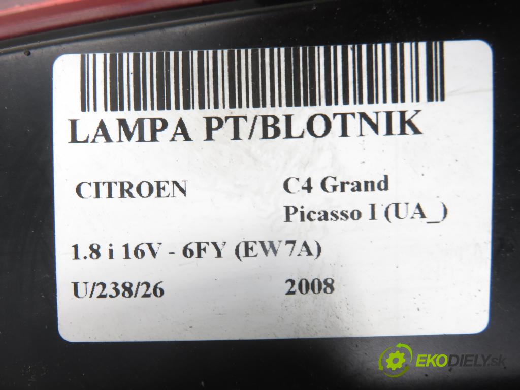 CITROEN C4 Grand Picasso I (UA_) MINIVAN 2008 92,00 1.8 i 16V - 6FY (EW7A) 1749,00 Svetlo pravé zadné 00946602