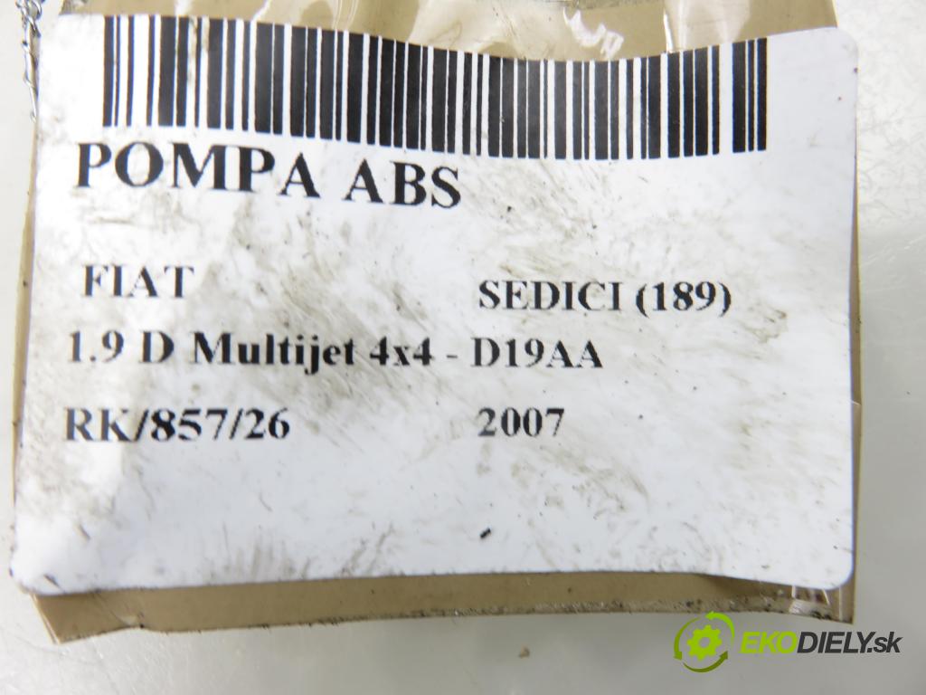 FIAT SEDICI (189_) CROSSOVER 2007 88,00 1.9 D Multijet 120 4x4 - D19AA 1910,00 Pumpa ABS 0265950462 ; 0265235008 ; 5611079JB0 (Pumpa ABS)