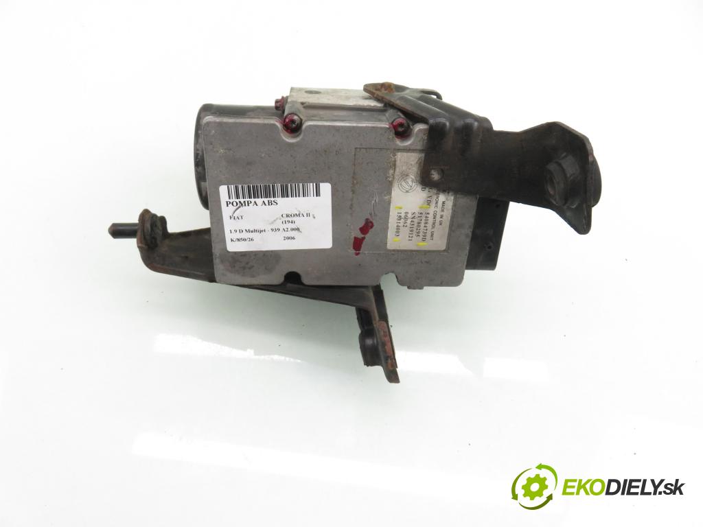 FIAT CROMA (194_) KOMBI 2006 110,00 1.9 D Multijet 150 - 939 A2.000 1910,00 Pumpa ABS 54084739D ; 51780295 ; 15314003 (Pumpa ABS)