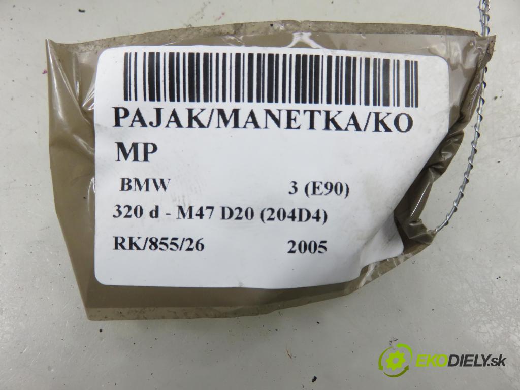 BMW 3 (E90) SEDAN 2005 120,00 2.0 320 d 163 1995,00 páčka/prepínač 6967324 ; 6962670