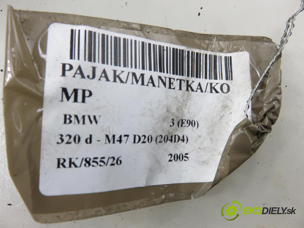 BMW 3 (E90) SEDAN 2005 120,00 2.0 320 d 163 1995,00 páčka/prepínač 6967324 ; 6962670