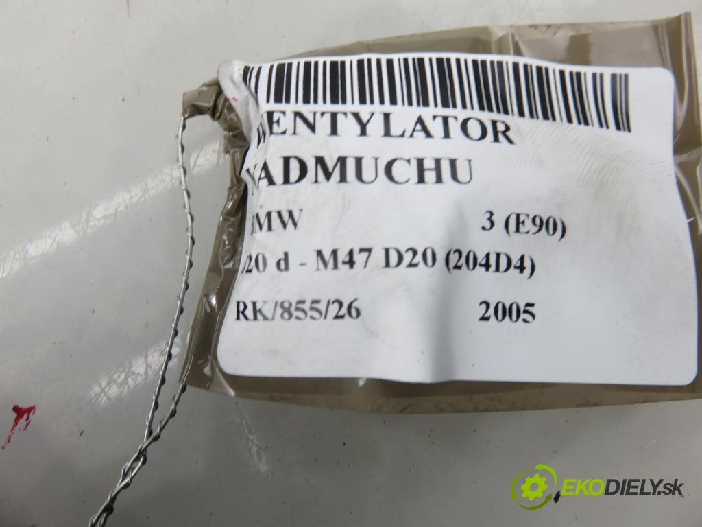 BMW 3 (E90) SEDAN 2005 120,00 320 d - M47 D20 (204D4) 1995,00 ventilátor větráku 6933663 ; 985465S ; 985464F
