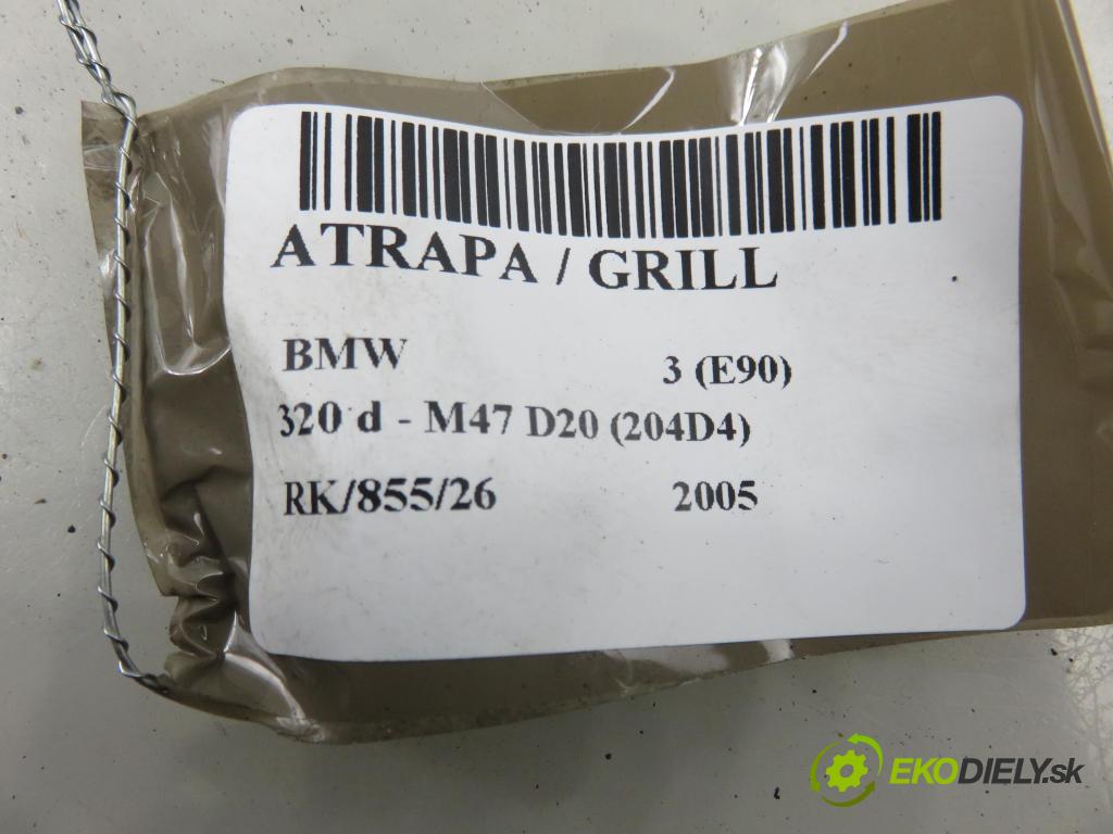 BMW 3 (E90) SEDAN 2005 120,00 2.0 320 d 163 1995,00 Mriežka / maska 7120007 ; 7120008