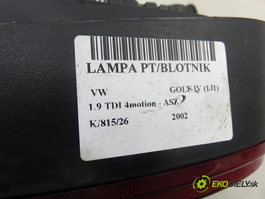 VW GOLF IV (1J1) HB 2002 96,00 1.9 TDI 4motion - ASZ 1896,00 Svetlo pravé zadné 1J6945112S