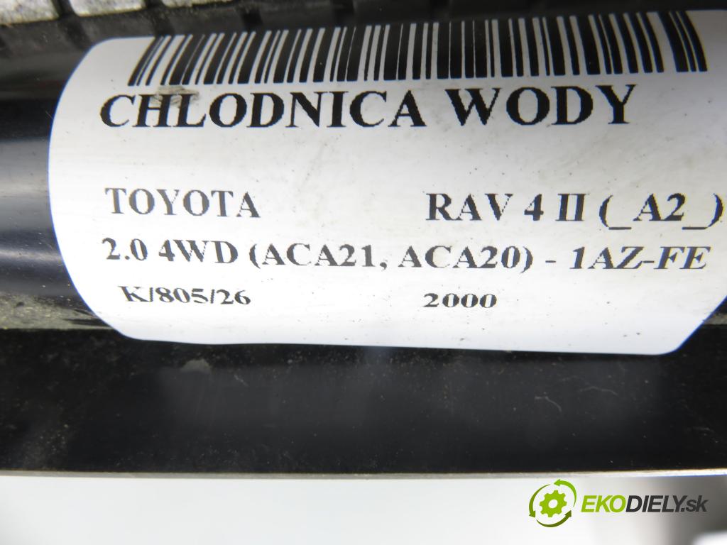 TOYOTA RAV 4 II (_A2_) SUV 2000 110,00 2.0 4WD 150 - 1AZ-FE 1998,00 chladič vody