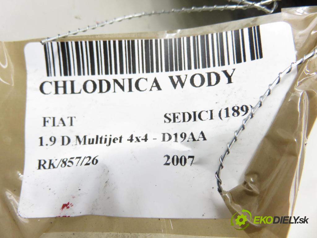 FIAT SEDICI (189_) CROSSOVER 2007 88,00 1.9 D Multijet 120 4x4 - D19AA 1910,00 chladič vody