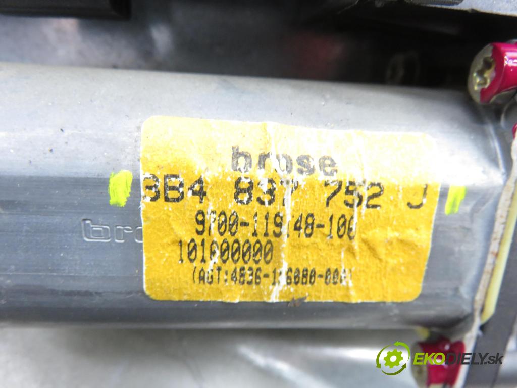 VW PASSAT B5 (3B2) SEDAN 1996 74,00 1.6 - ADP 1595,00 Mechanizmus okien 3B4837752J