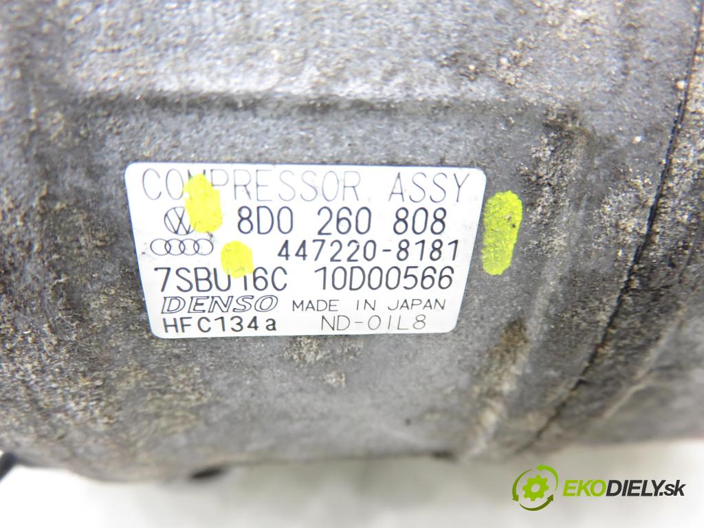 VW PASSAT B5.5 Variant (3B6) KOMBI 2003 75,00 1.6 - ALZ 1595,00 KOMPRESOR: klimatizácie 8D0260808 ; 4472208181 (Kompresor klimatizácie)