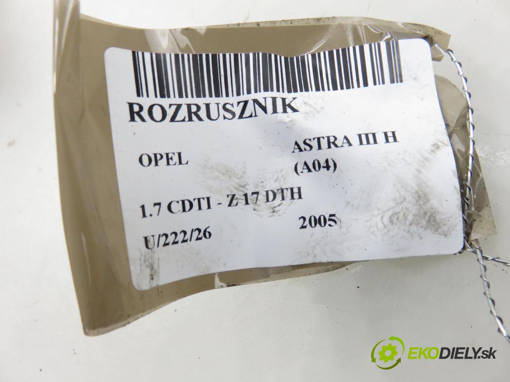 OPEL ASTRA H (A04) HB 2005 74,00 1.7 CDTI 100 - Z 17 DTH 1686,00 Štartér 8973860620 ; S114869 (Štartér)
