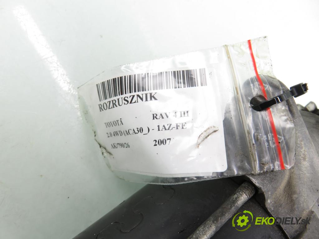 TOYOTA RAV 4 III (_A3_) SUV 2007 112,00 2.0 4WD 152 - 1AZ-FE 1998,00 Štartér 4280003090 ; 2810028052 (Štartér)