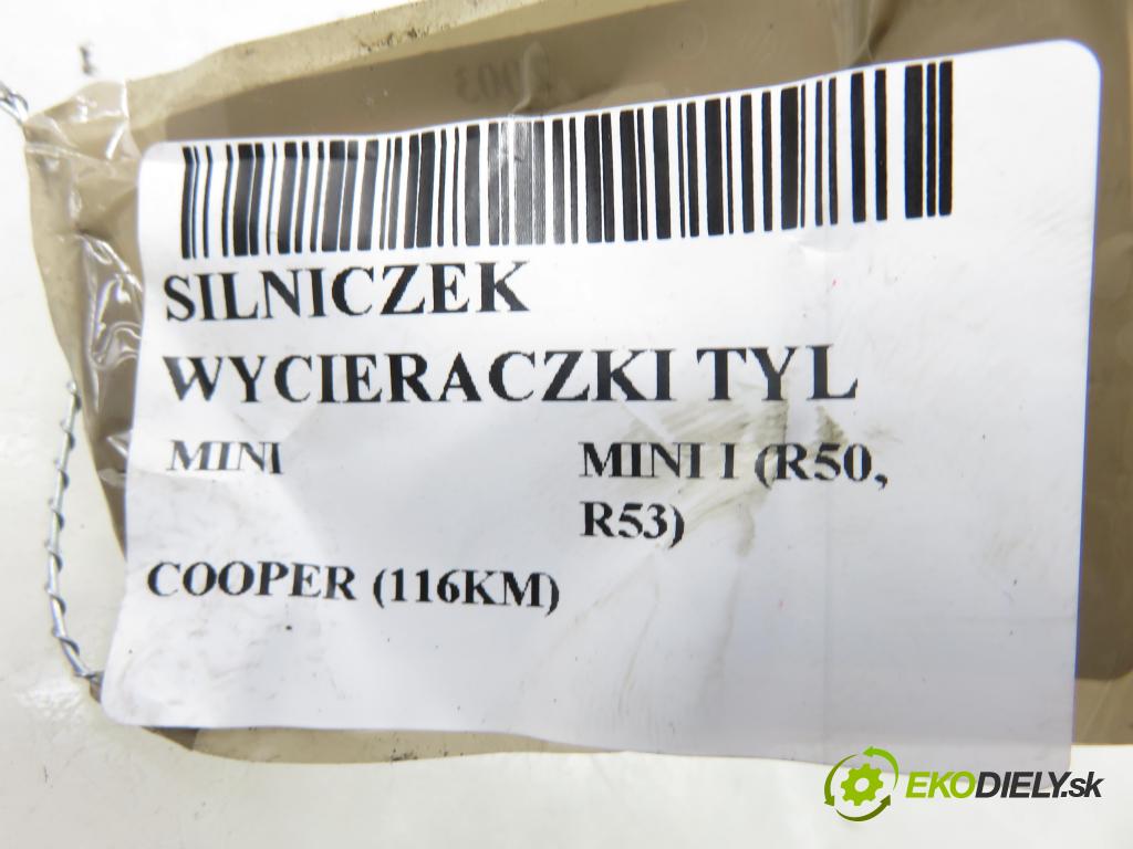 MINI MINI I (R50, R53) HB 2003 85,00 COOPER (116KM) 1598,00 Motorček stierače zadné 7036154