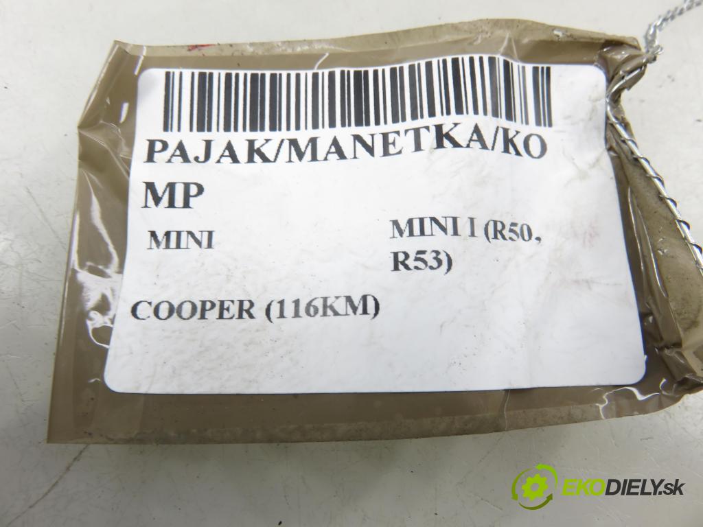 MINI MINI I (R50, R53) HB 2003 85,00 COOPER (116KM) 1598,00 páčka/prepínač 1484327 ; 1489484 ; 1484331