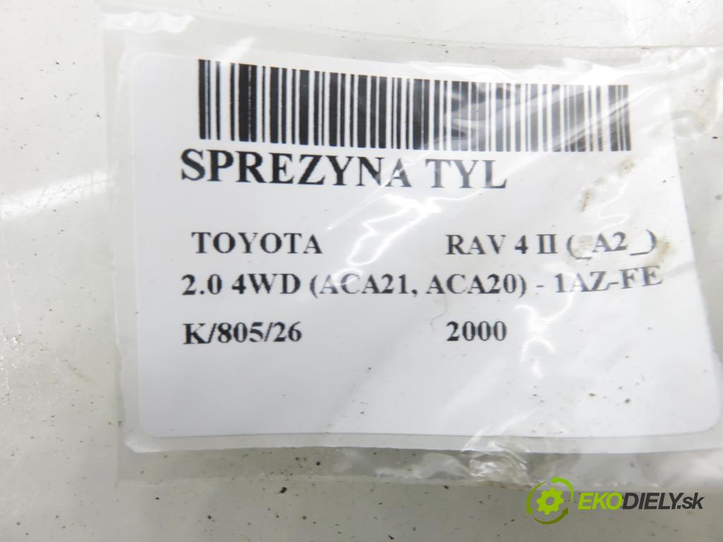 TOYOTA RAV 4 II (_A2_) SUV 2000 110,00 2.0 4WD 150 - 1AZ-FE 1998,00 Pružina ZADNÍ: