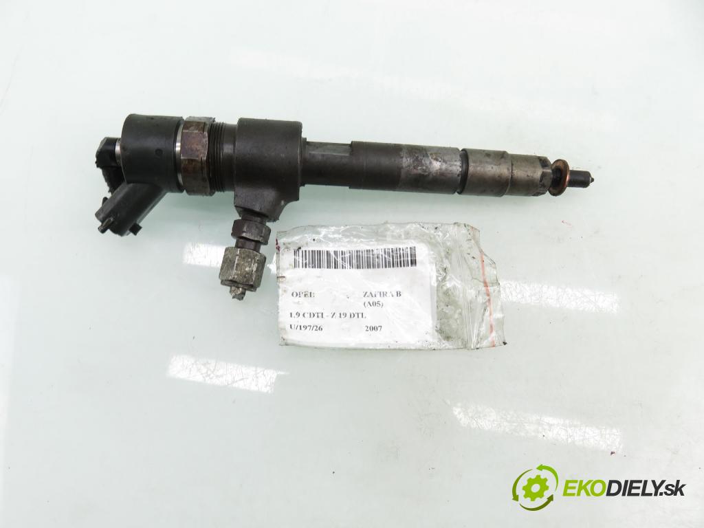 OPEL ZAFIRA B (A05) MINIVAN 2007 74,00 1.9 CDTI 8V 101 - Z 19 DTL 1910,00 vstrekovač 0445110276 (Vstrekovač paliva)