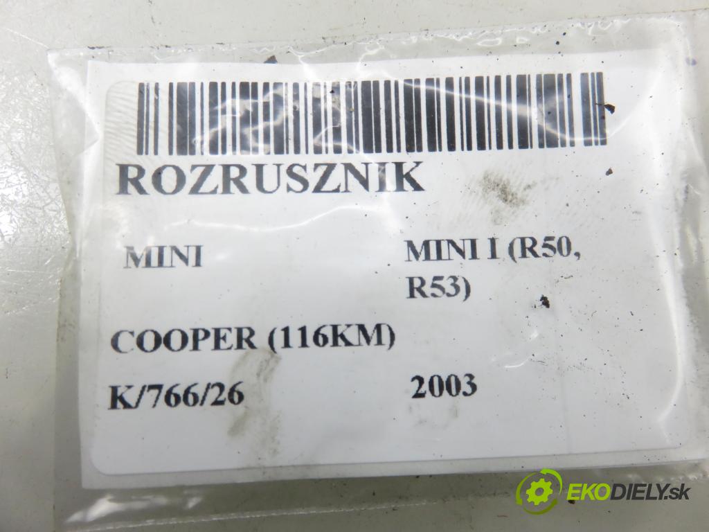 MINI MINI I (R50, R53) HB 2003 85,00 COOPER (116KM) 1598,00 Štartér 0001106019 (Štartér)