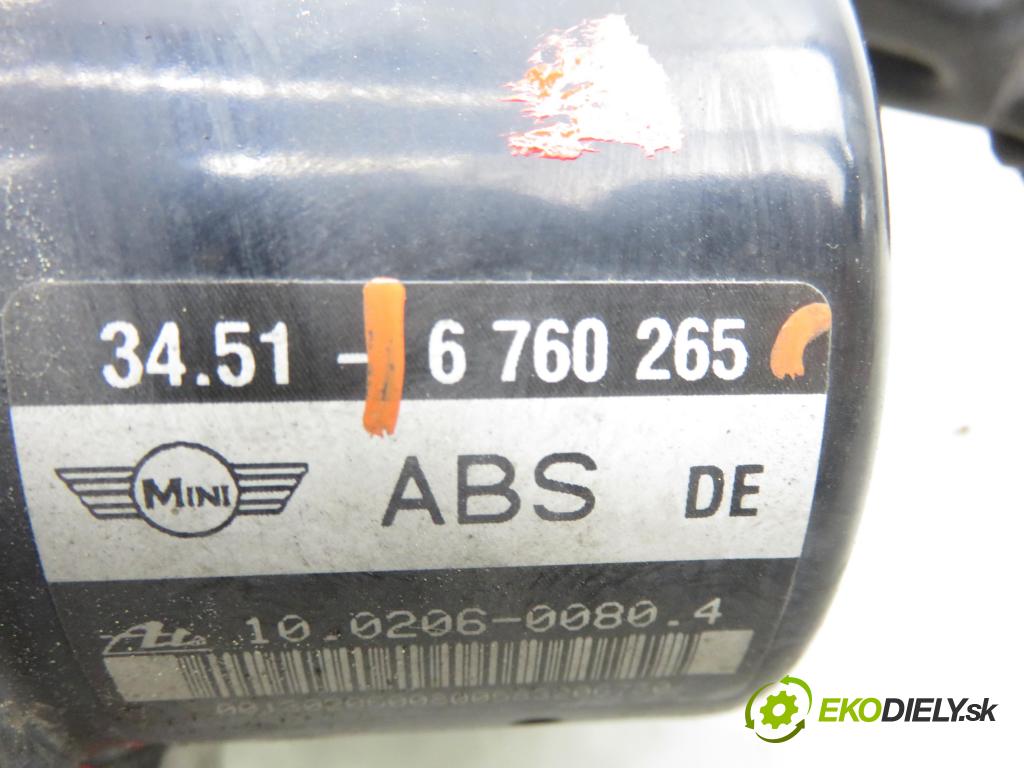 MINI MINI I (R50, R53) HB 2003 85,00 COOPER (116KM) 1598,00 Pumpa ABS 6760266 ; 6760265 ; 10096008683 (Pumpa ABS)