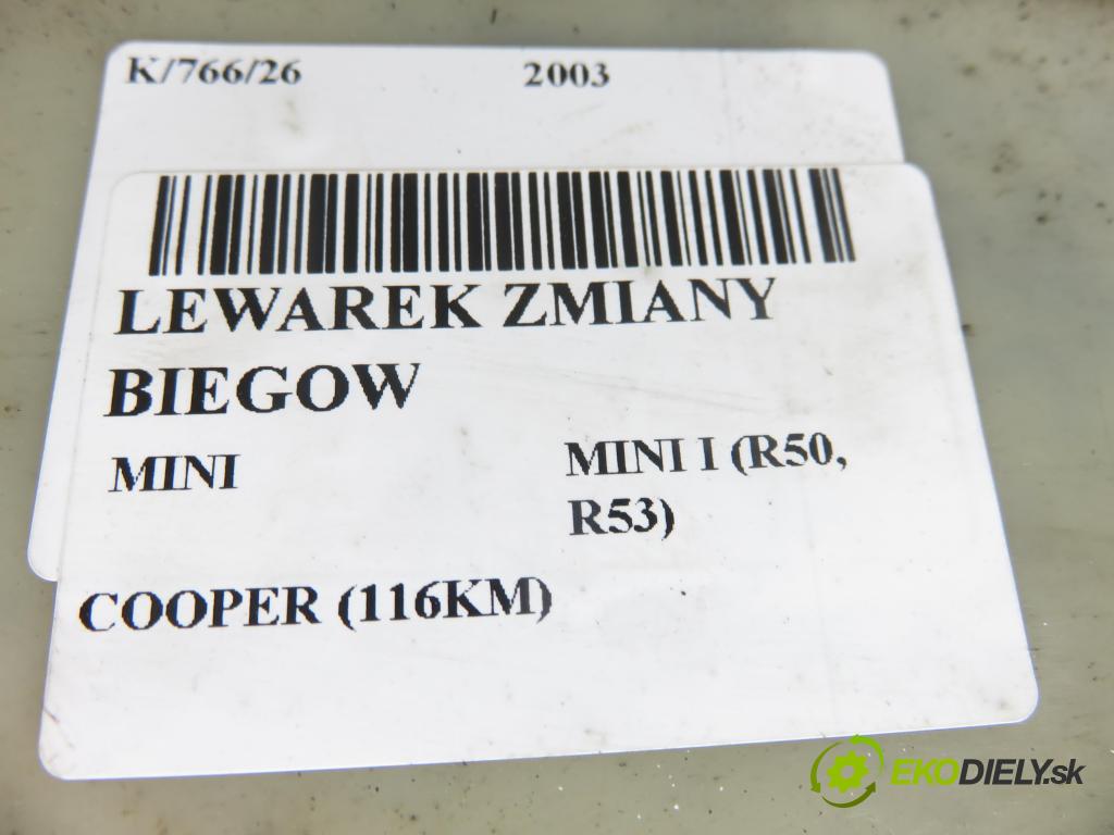 MINI MINI I (R50, R53) HB 2003 85,00 COOPER (116KM) 1598,00 ZVEDÁK: