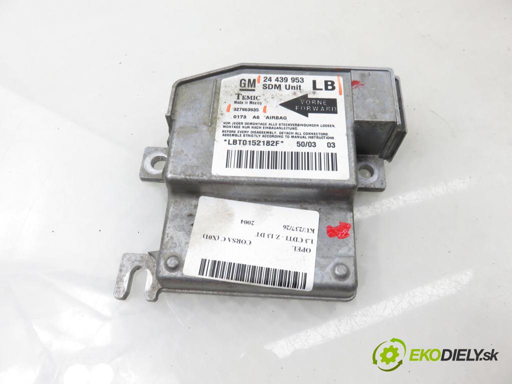 OPEL CORSA C (X01) HB 2004 51,00 1.3 CDTI - Z 13 DT 1248,00 MODUL air BAG 24439953LB ; 327963935