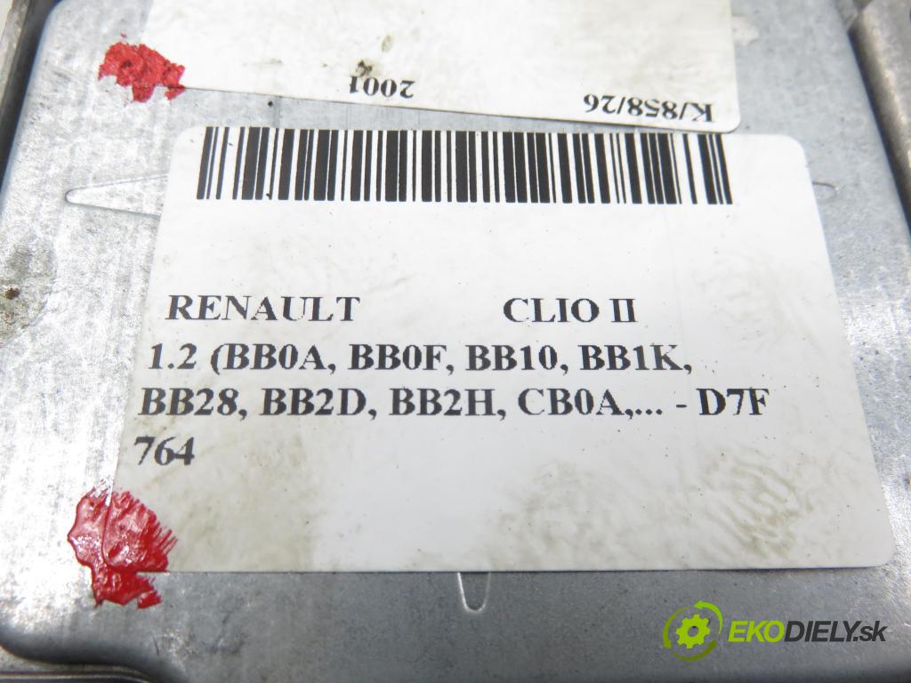 RENAULT CLIO II (BB_, CB_) HB 2001 43,00 1.2 (BB0A, BB0F, BB10, BB1K, BB28, BB2D, BB2H, CB0 1149,00 MODUL air BAG 8200136038C ; 0285001415