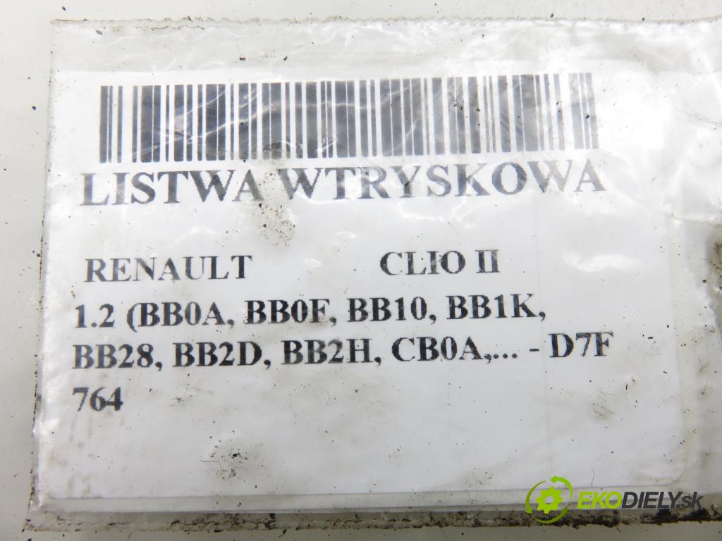 RENAULT CLIO II (BB_, CB_) HB 2001 43,00 1.2 (BB0A, BB0F, BB10, BB1K, BB28, BB2D, BB2H, CB0 1149,00 Lišta vstrekovacia 7700114546C ; 873774 (Vstrekovacia lišta)