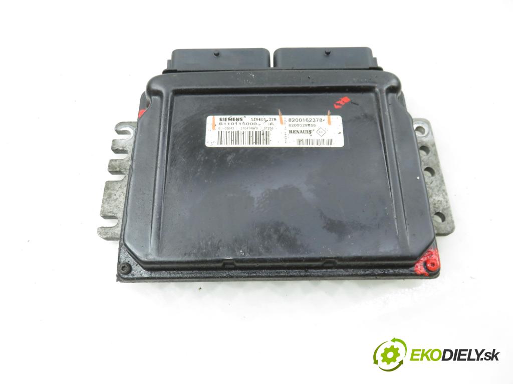 RENAULT CLIO II (BB_, CB_) HB 2001 43,00 1.2 (BB0A, BB0F, BB10, BB1K, BB28, BB2D, BB2H, CB0 1149,00 řídící jednotka motora 8200162378 ; S110115000A