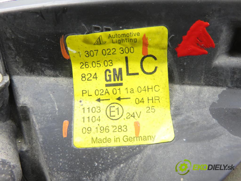 OPEL CORSA C (X01) HB 2004 51,00 1.3 CDTI - Z 13 DT 1248,00 Svetlo PP 1307088300 ; 09196283