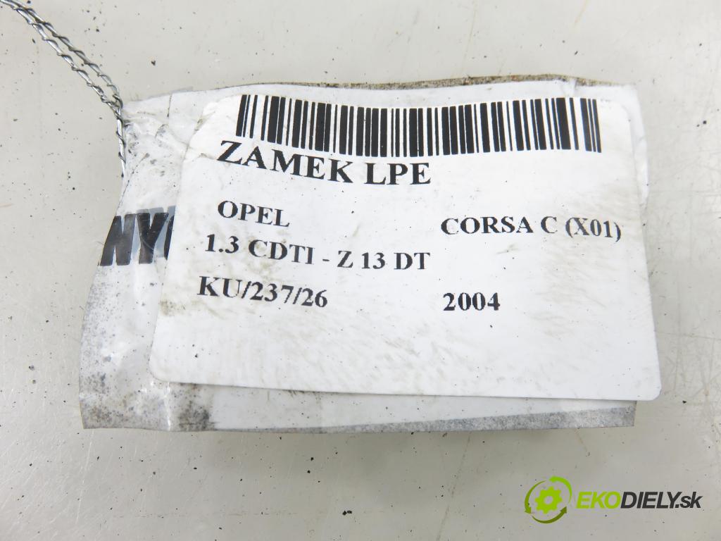 OPEL CORSA C (X01) HB 2004 51,00 1.3 CDTI - Z 13 DT 1248,00 zámok 13154791GE