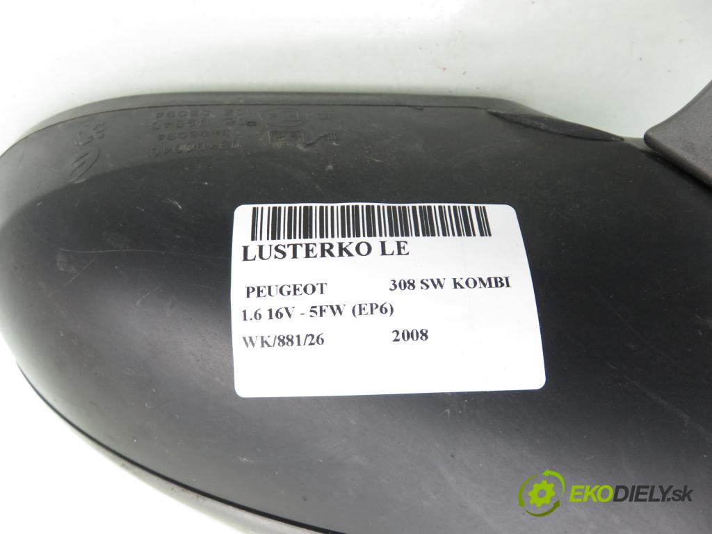 PEUGEOT 308 SW KOMBI 2008 88,00 1.6 16V - 5FW (EP6) 1598,00 zpětné zrcátko LE