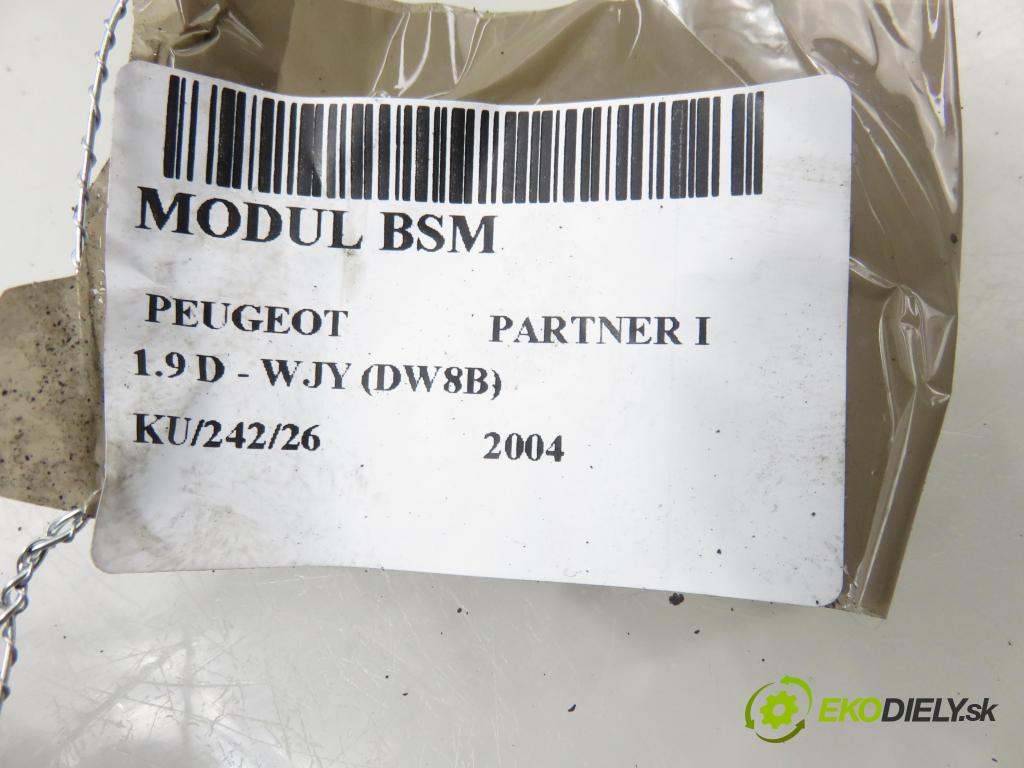 PEUGEOT PARTNER Combispace (5F) KOMBIVAN 2004 51,00 1.9 D - WJY (DW8B) 1868,00 MODUL BSM 9643498880 ; T118470003