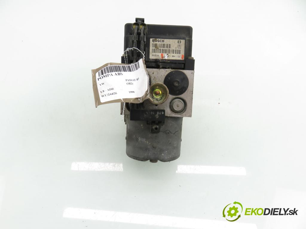 VW PASSAT B5 (3B2) SEDAN 1998 92,00 1.8 20V 125 - ADR 1781,00 Pumpa ABS 0273004132 ; 8E0614111HL ; 0265216411 (Pumpa ABS)