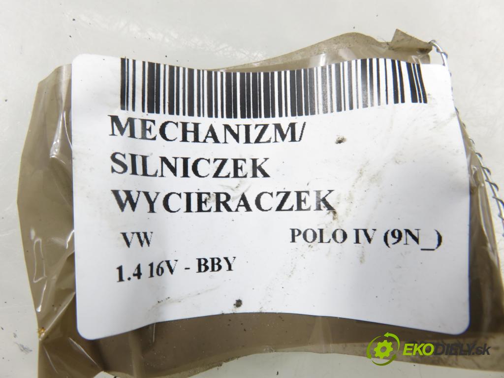 VW POLO (9N_) HB 2003 55,00 1.4 16V 75 - BBY 1390,00 Motorček stieračov 6Q1955023E ; 0390241524