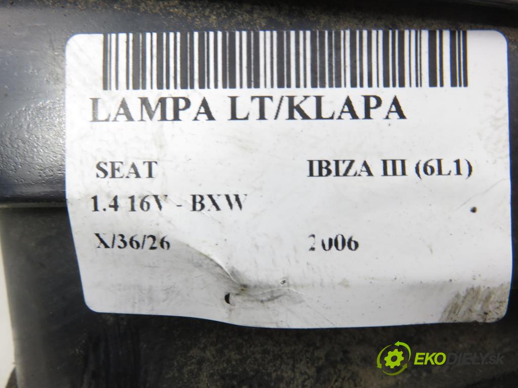 SEAT IBIZA III (6L1) HB 2006 63,00 1.4 16V - BXW 1390,00 Svetlo ľavé zadné kufor 6L6945093D ; 6L6945107B