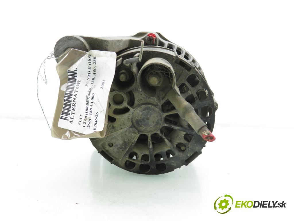 FIAT PUNTO (188_) HB 2001 44,00 1.2 60 - 188 A4.000 1242,00 Alternátor 46800158 (Alternátor)