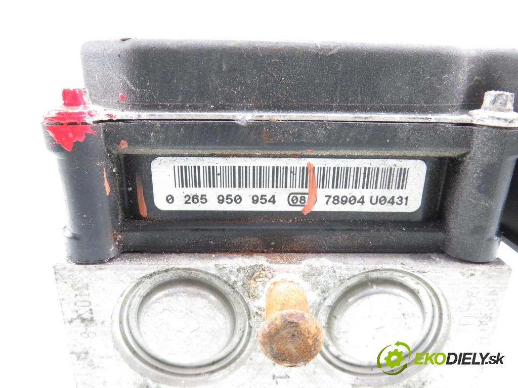 OPEL MERIVA A nadwozie wielkoprzestrzenne (MPV) (X03) HB 2007 77,00 1.6 - Z 16 XEP 1598,00 pumpa ABS 0265950954 (Pumpa ABS)