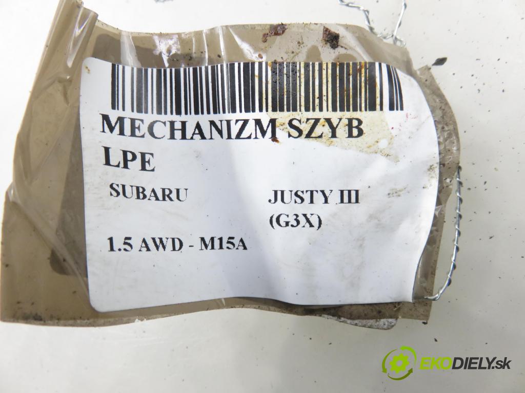 SUBARU JUSTY III (G3X) MINIVAN 2004 79,00 1.5 AWD - 99 M15A 1490,00 Mechanizmus okien 8346076G00 ; 0621009161