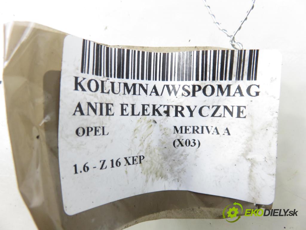 OPEL MERIVA A nadwozie wielkoprzestrzenne (MPV) (X03) HB 2007 77,00 1.6 16V 105 - Z 16 XEP 1598,00 serv/podporovanie elektrické 93192408 ; 26093281 ; 26108652