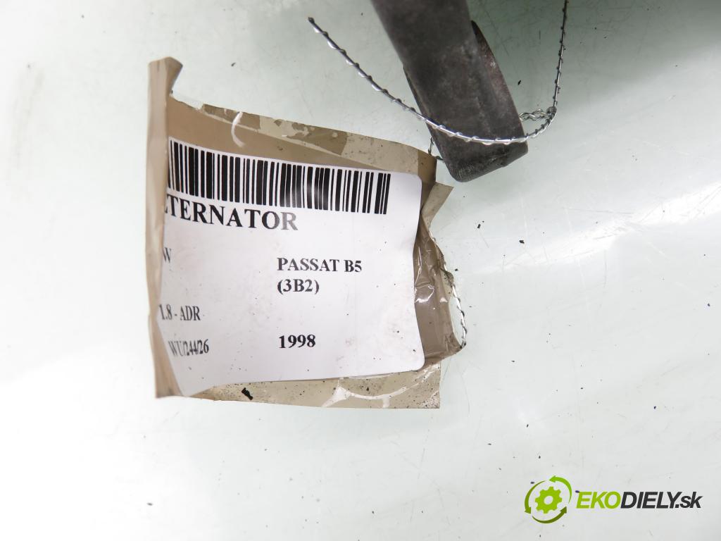 VW PASSAT B5 (3B2) SEDAN 1998 92,00 1.8 20V 125 - ADR 1781,00 Alternátor 058903016 ; 0123310022 (Alternátor)