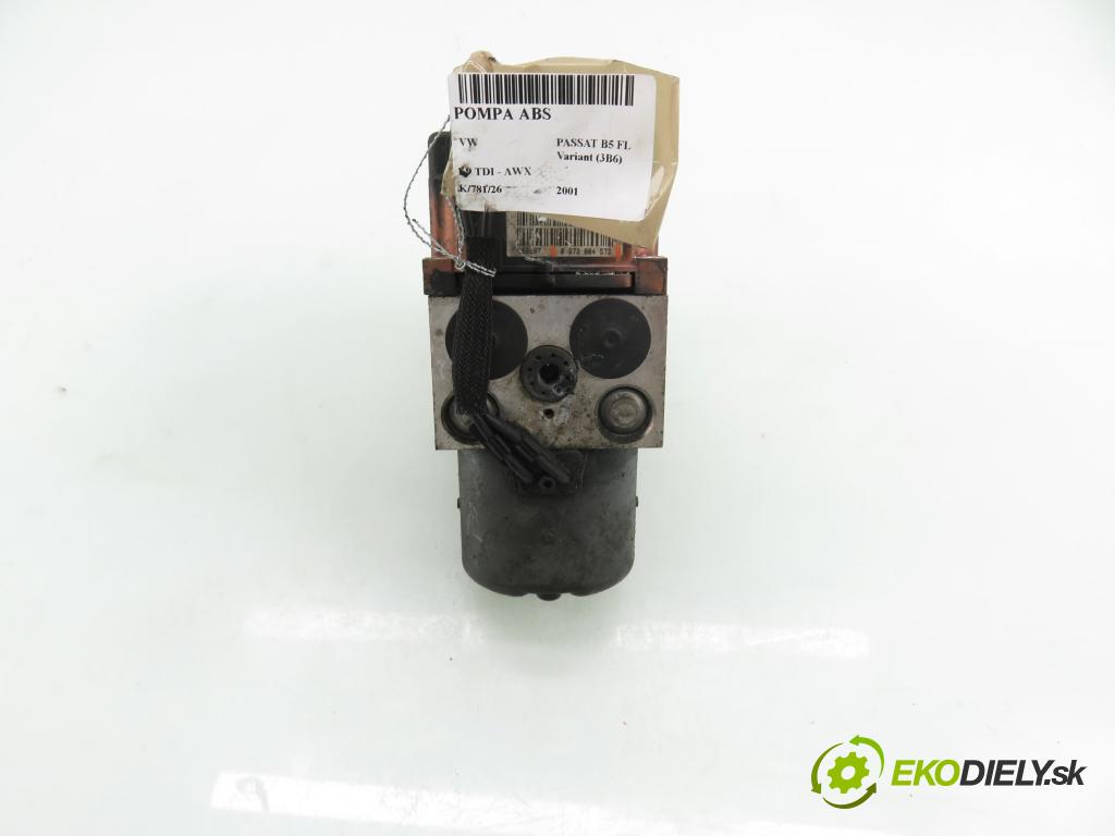 VW PASSAT B5.5 Variant (3B6) KOMBI 2001 96,00 1.9 TDI - AWX 1896,00 Pumpa ABS 0273004573 ; 0265220621 ; 3B0614111 (Pumpa ABS)