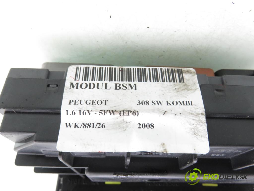 PEUGEOT 308 SW KOMBI 2008 88,00 1.6 16V - 5FW (EP6) 1598,00 MODUL BSM 9664706280