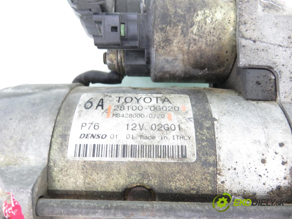 TOYOTA COROLLA Verso (ZER_, ZZE12_, R1_) MINIVAN 2005 85,00 2.0 D-4D (CUR10_) - 1CD-FTV 1995,00 Štartér 281000G020 ; MS4280000720 (Štartér)
